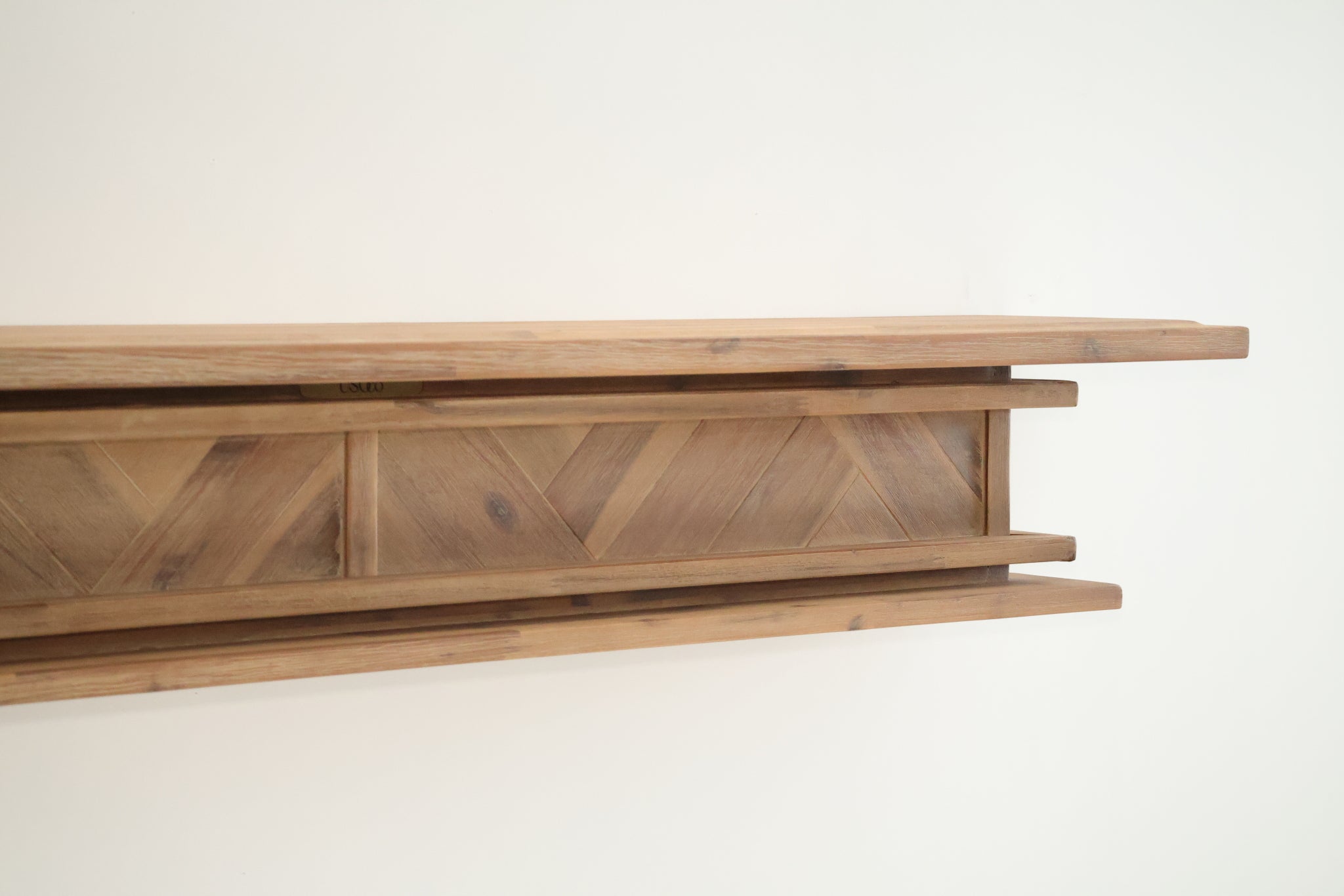 1.5m Floating Fire Mantel | Solid Hardwood | Natural