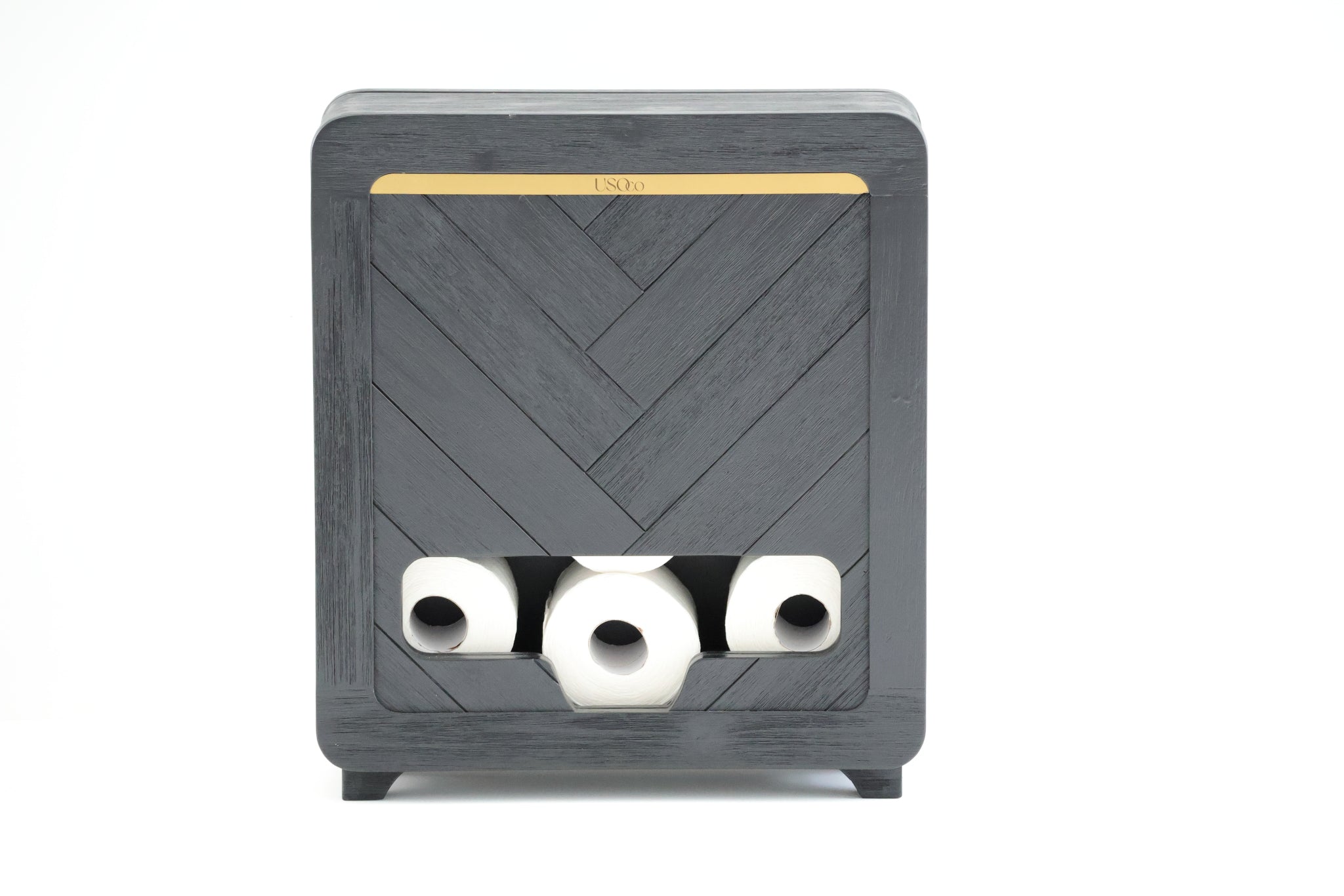 12 Toilet Roll Organiser | Black