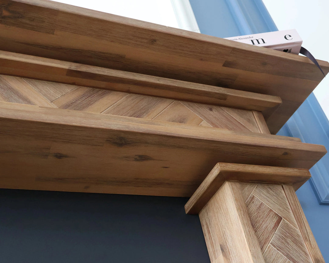 Handmade Herringbone Fire Mantels