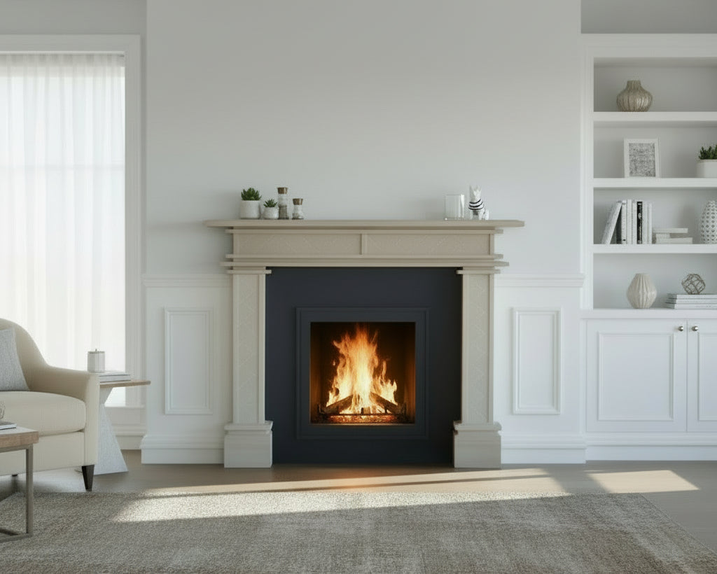 1.5m Full Fire Mantel Surround | Solid Hardwood