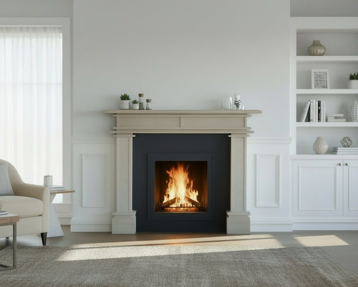 1.5m Full Fire Mantel Surround | Solid Hardwood