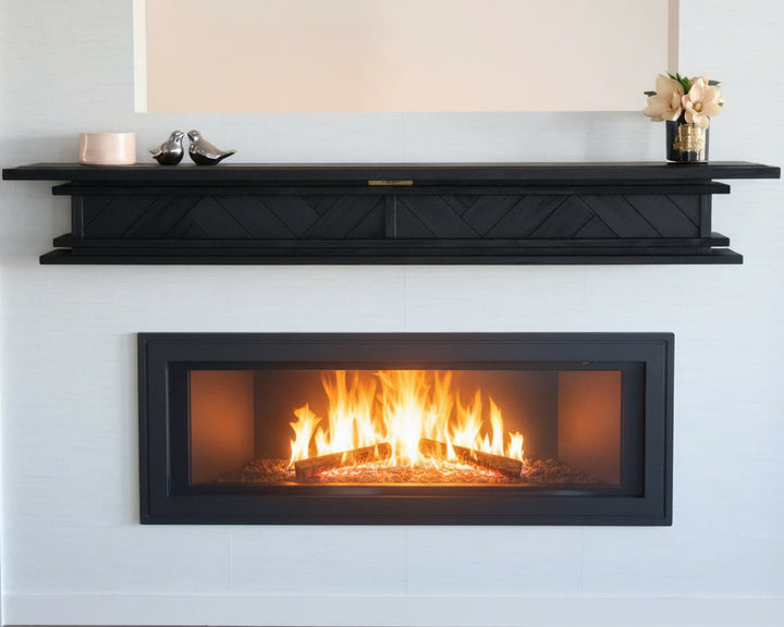 1.5m Floating Fire Mantel | Solid Hardwood