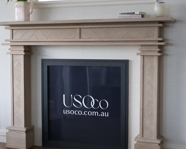 1.7m Full Fire Mantel Surround | Solid Hardwood