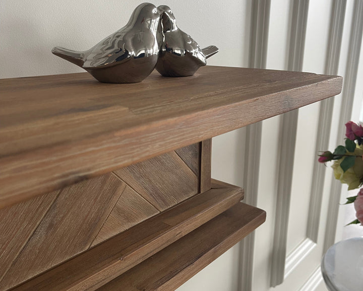 1.5m Floating Fire Mantel | Solid Hardwood