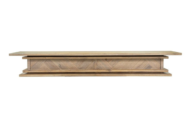 1.7m Floating Fire Mantel | Solid Hardwood