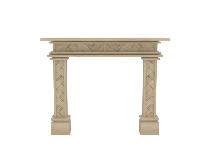 1.5m Encadrement Chevron - Genuine Acacia | Fireplace Mantel