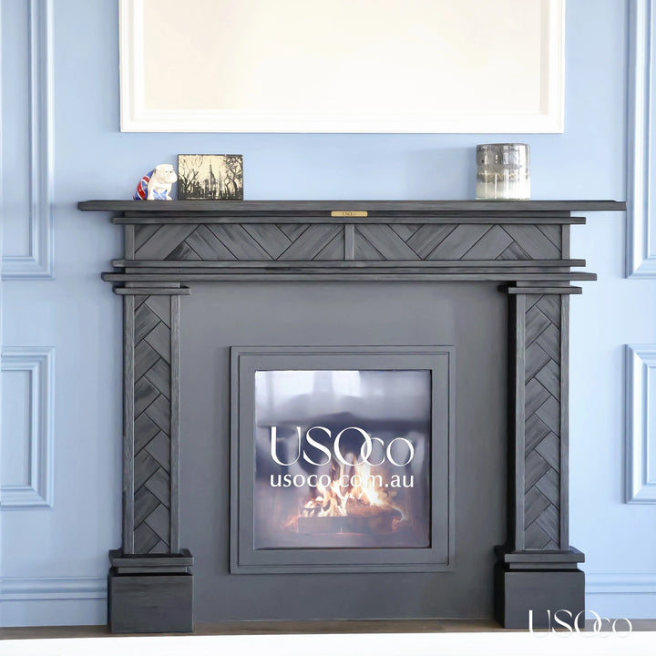 1.7m Full Fire Mantel Surround | Solid Hardwood
