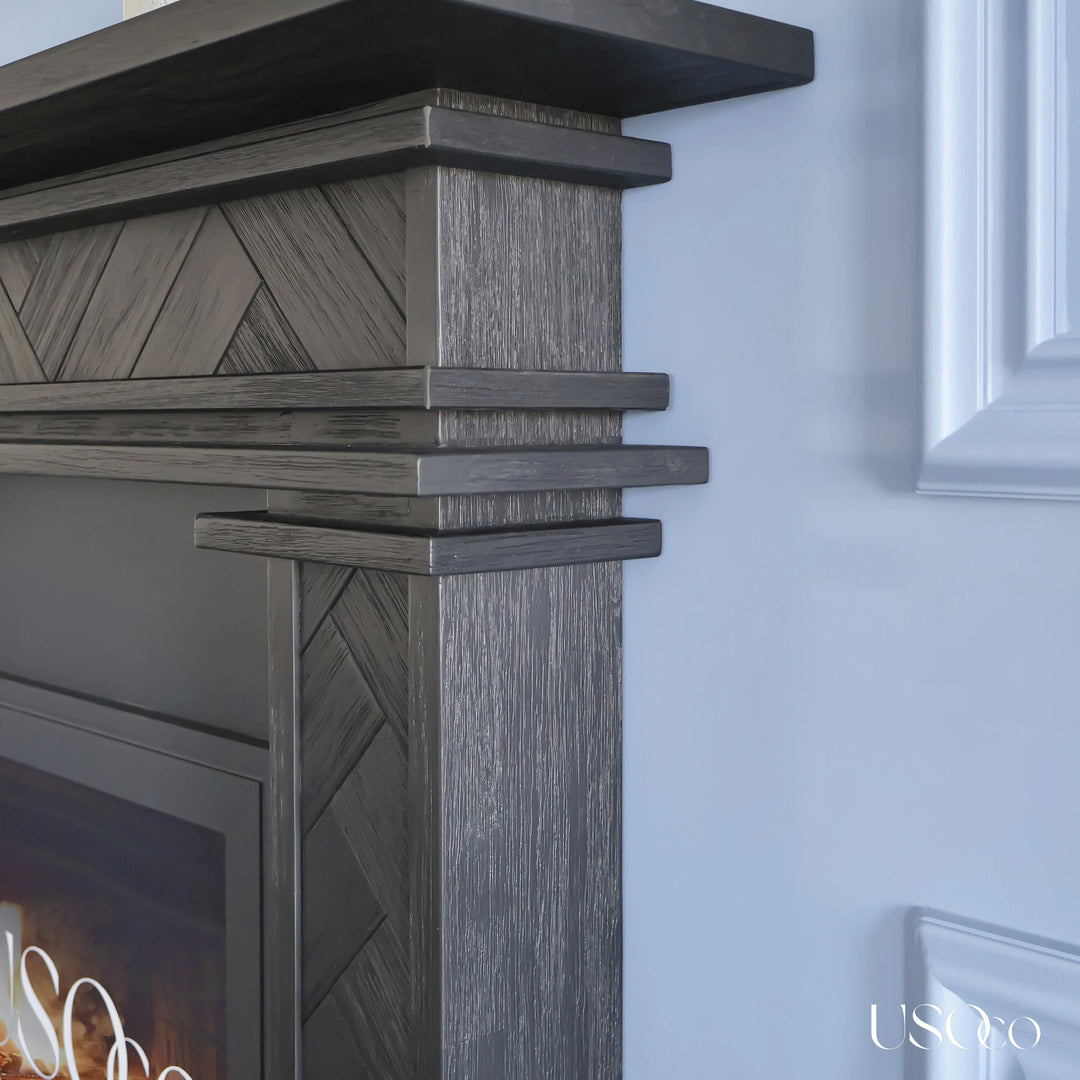1.7m Full Fire Mantel Surround | Solid Hardwood