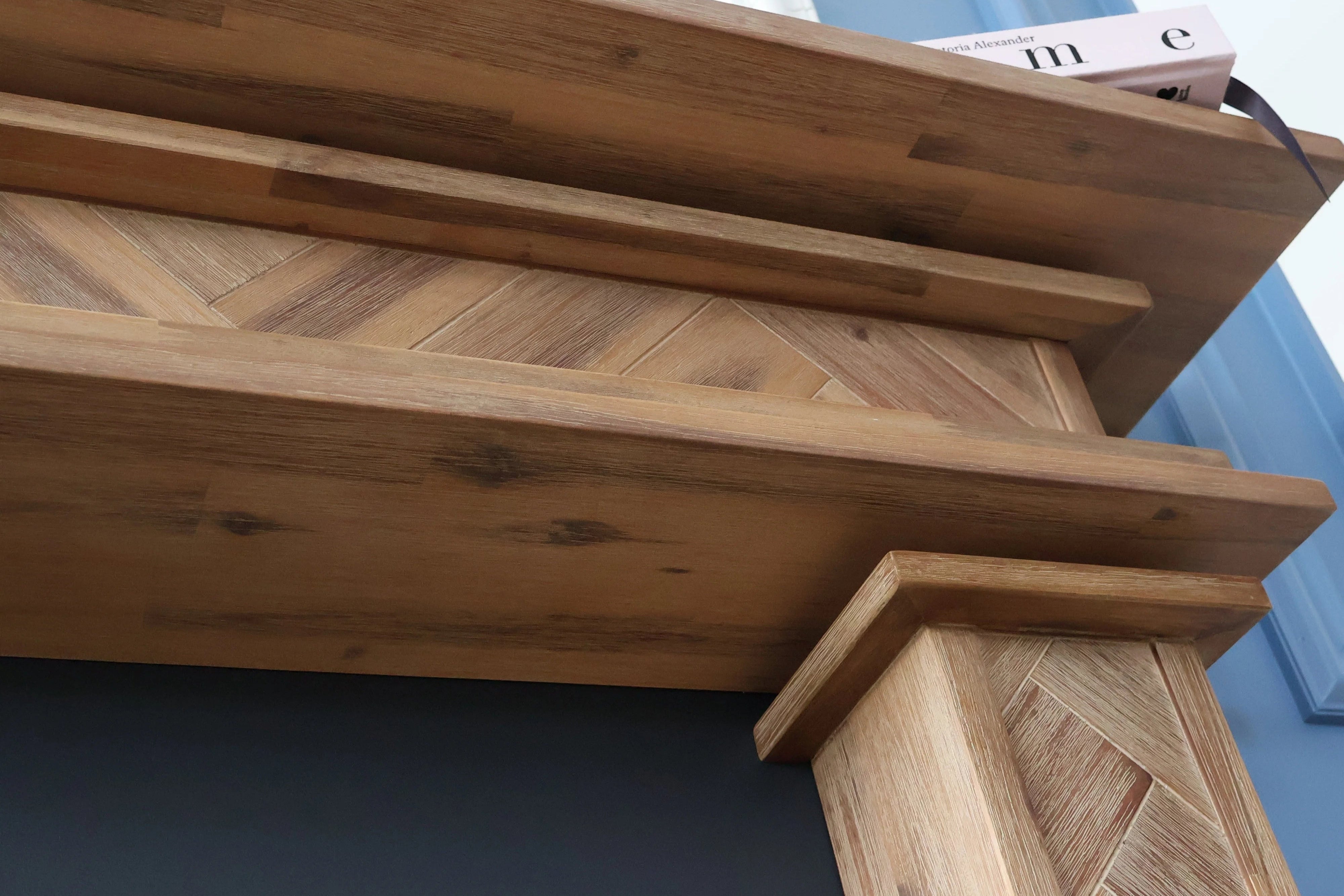 1.5m Full Fire Mantel Surround | Solid Hardwood | Natural
