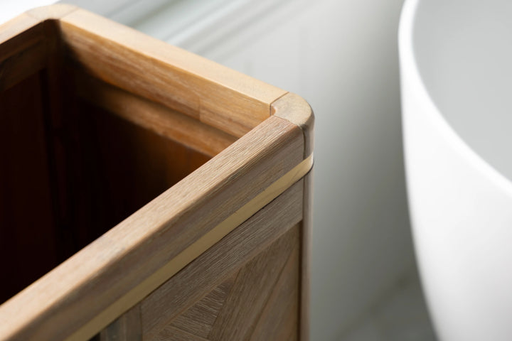 Double Laundry Hamper with Delicates Drawer