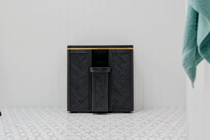 Double Laundry Hamper with Delicates Drawer