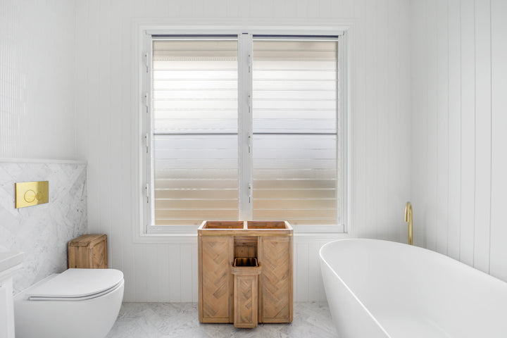Double Laundry Hamper with Delicates Drawer