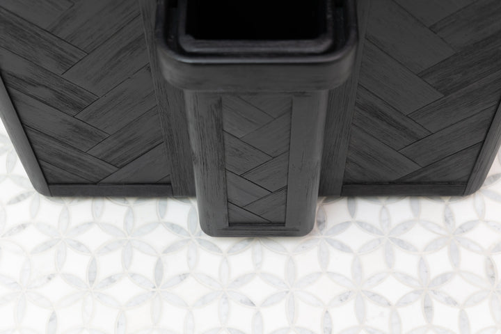 Double Laundry Hamper with Delicates Drawer