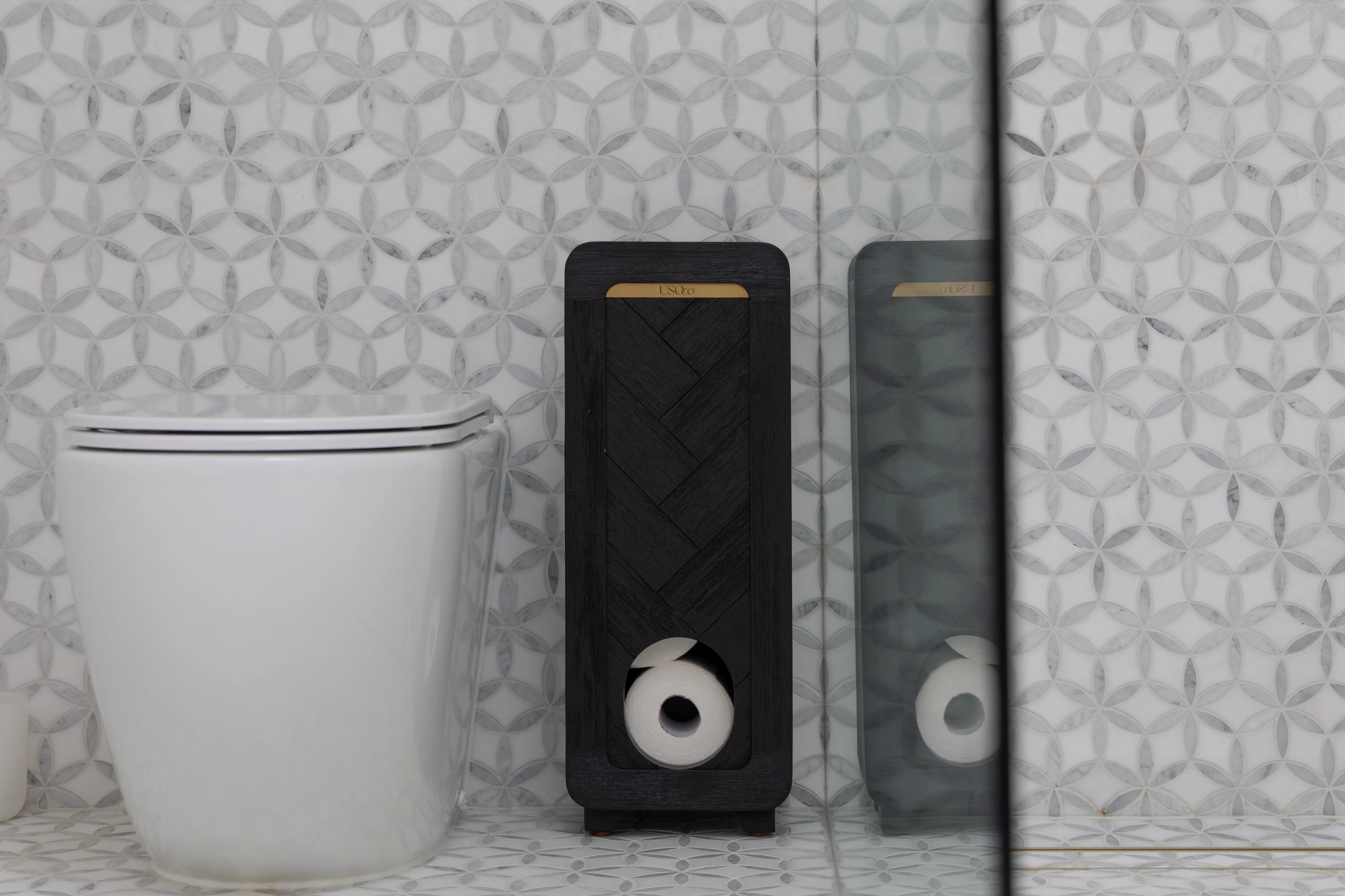 6 Toilet Roll Organiser | Black