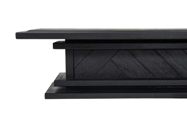 1.7m Encadrement Grande Chevron - Genuine Acacia | Fireplace Mantel