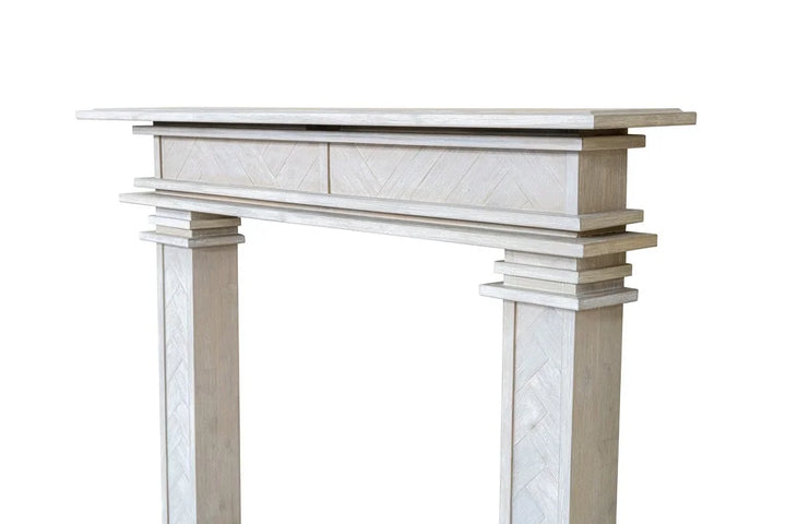 1.7m Encadrement Grande Chevron - Genuine Acacia | Fireplace Mantel