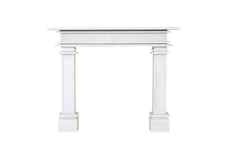 1.7m Encadrement Grande Chevron - Genuine Acacia | Fireplace Mantel