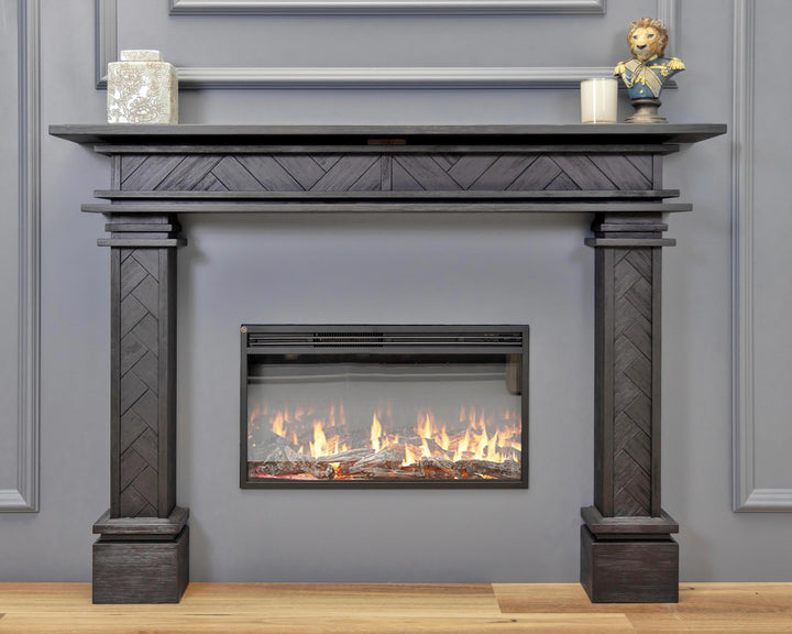 1.7m Full Fire Mantel Surround | Solid Hardwood