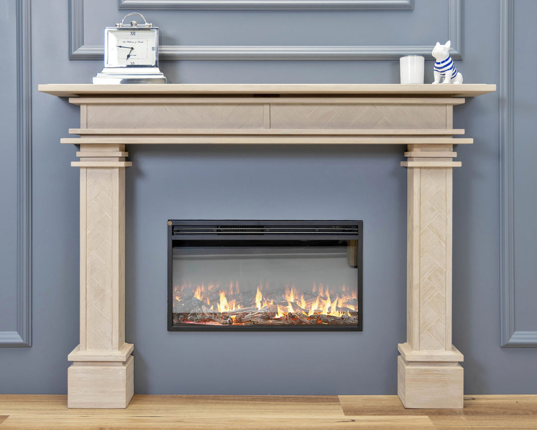 1.7m Full Fire Mantel Surround | Solid Hardwood