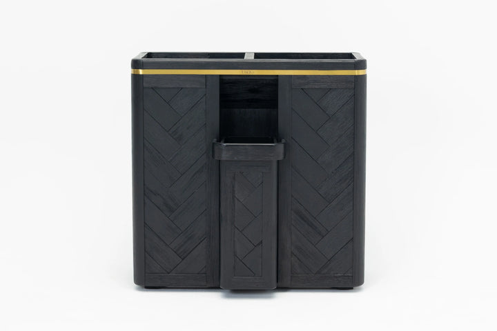 Double Laundry Hamper with Delicates Drawer