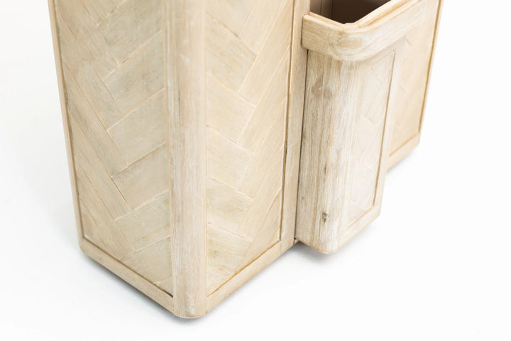 Double Laundry Hamper with Delicates Drawer