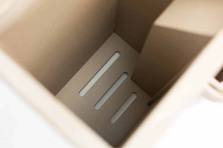 Double Laundry Hamper with Delicates Drawer