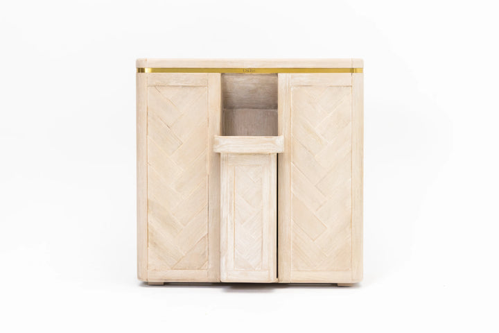 Double Laundry Hamper with Delicates Drawer