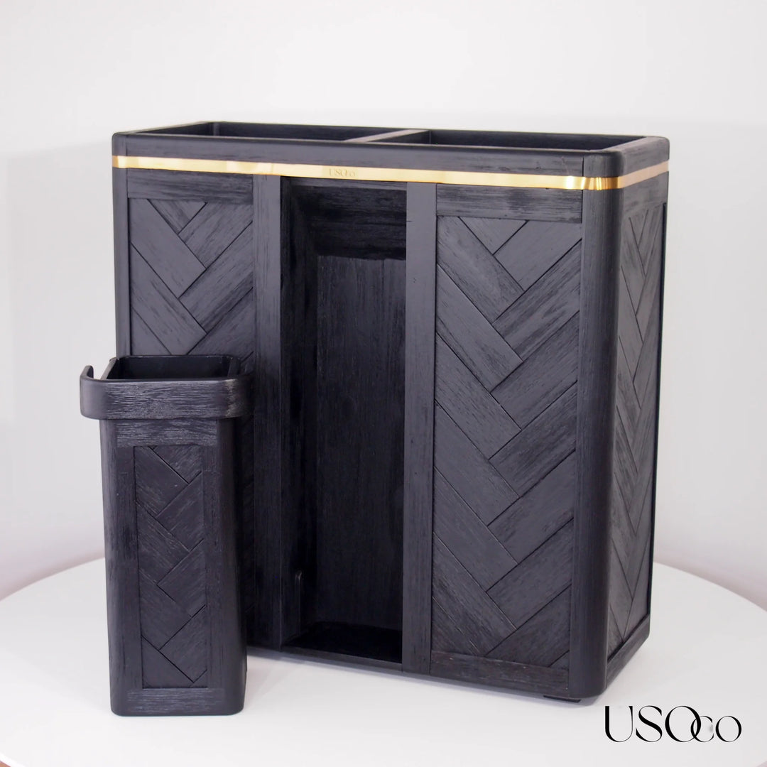 USOco Linge Parfait - Genuine Acacia | Laundry Hamper