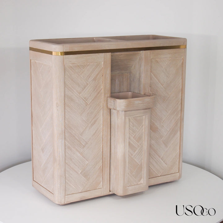 USOco Linge Parfait - Genuine Acacia | Laundry Hamper