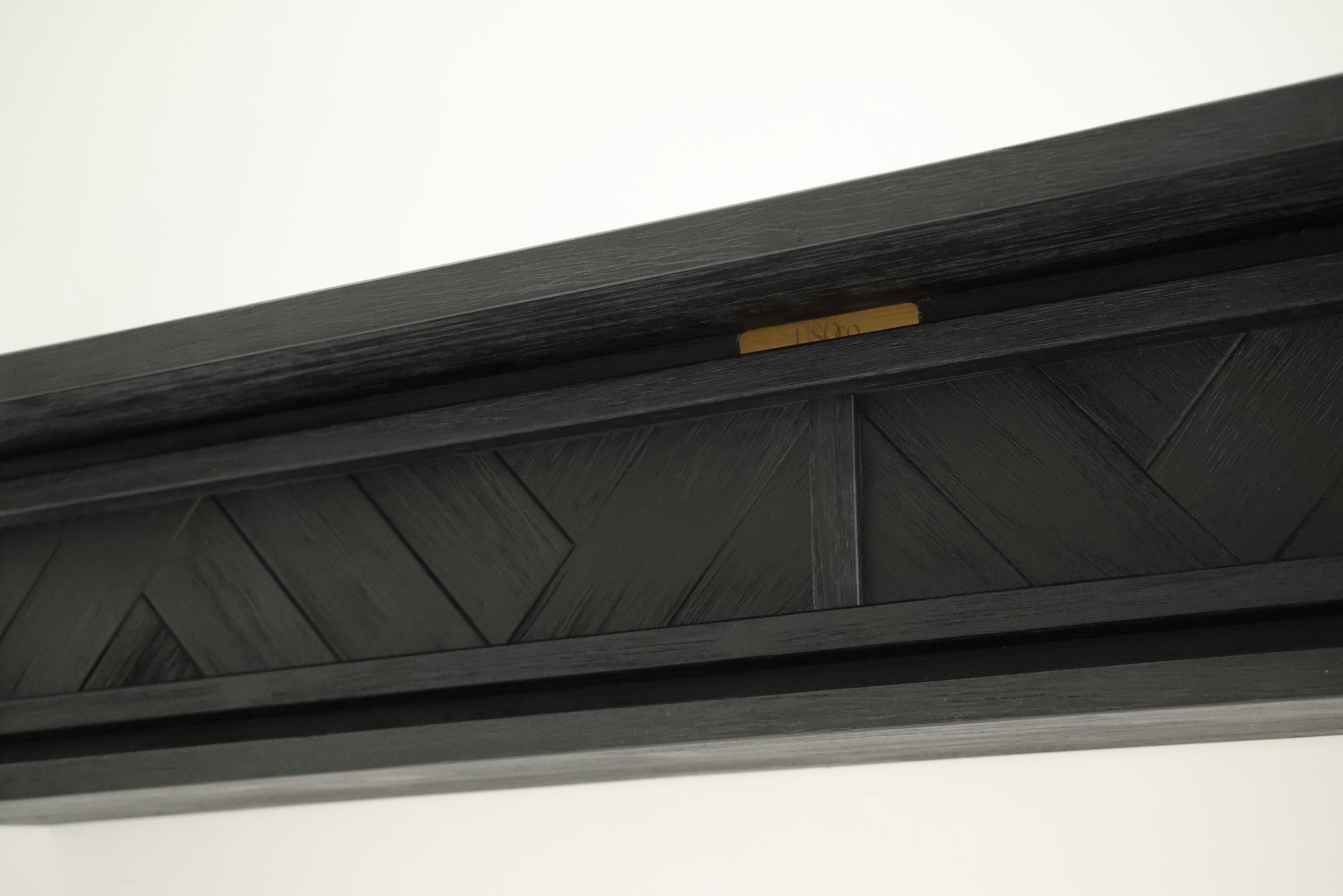 1.7m Floating Fire Mantel | Solid Hardwood | Black