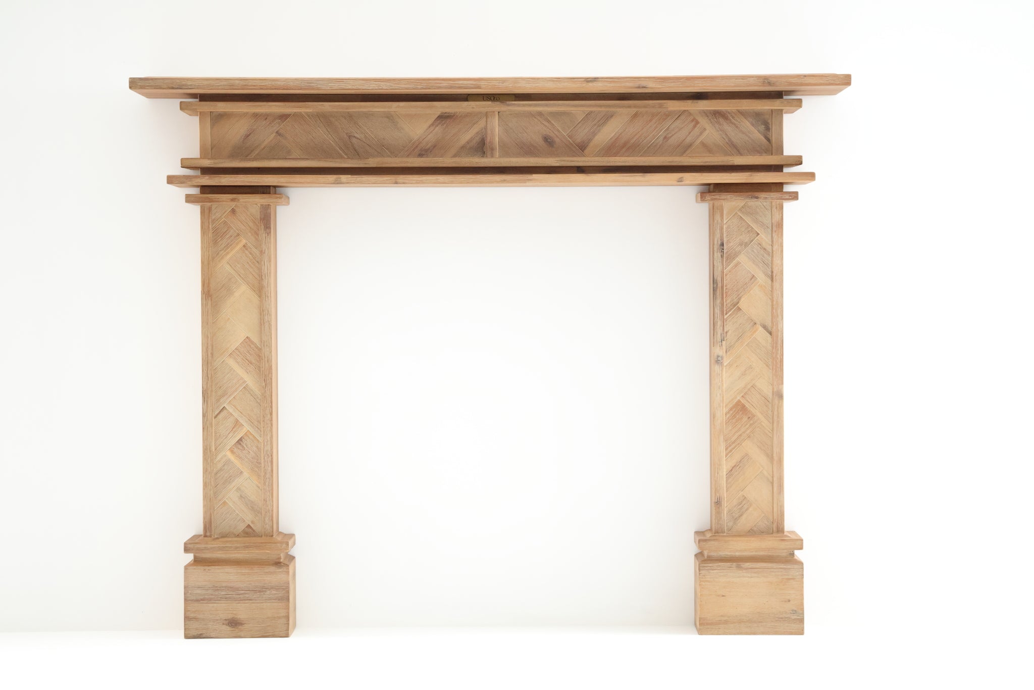 1.5m Full Fireplace Mantel Surround | Solid Acacia Hardwood | Natural Timber