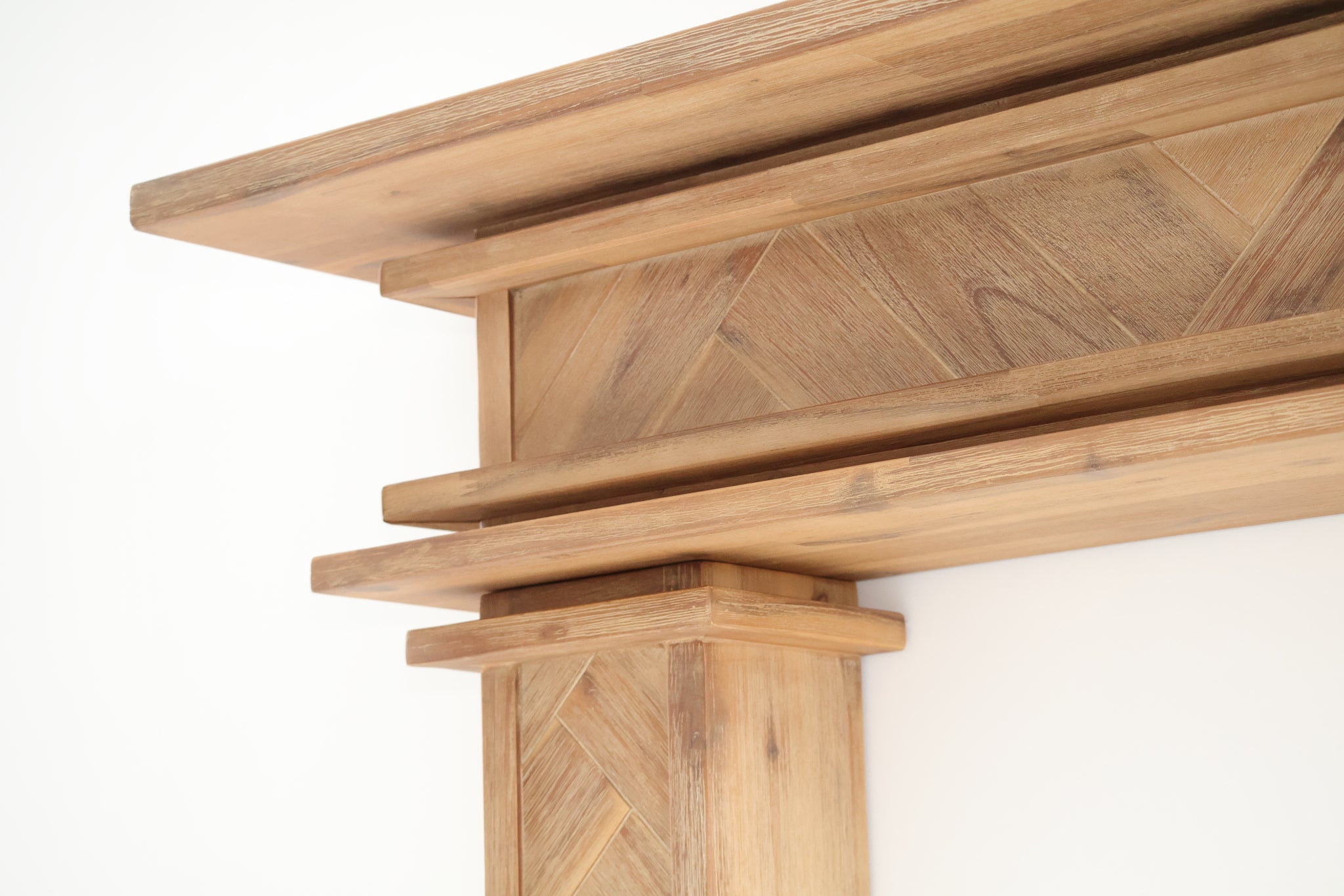 1.5m Full Fire Mantel Surround | Solid Hardwood | Natural