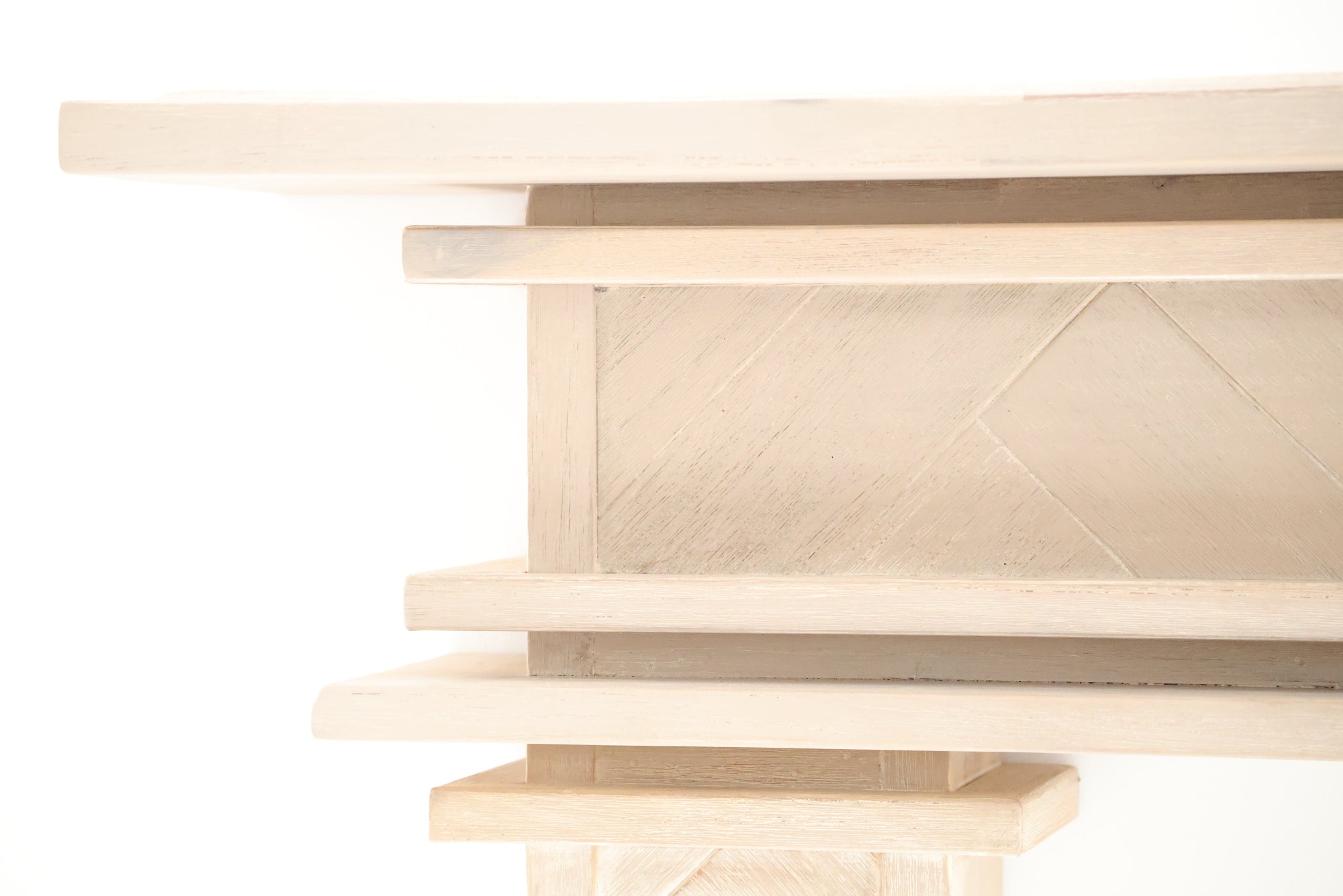 1.5m Full Fire Mantel Surround | Solid Hardwood | White