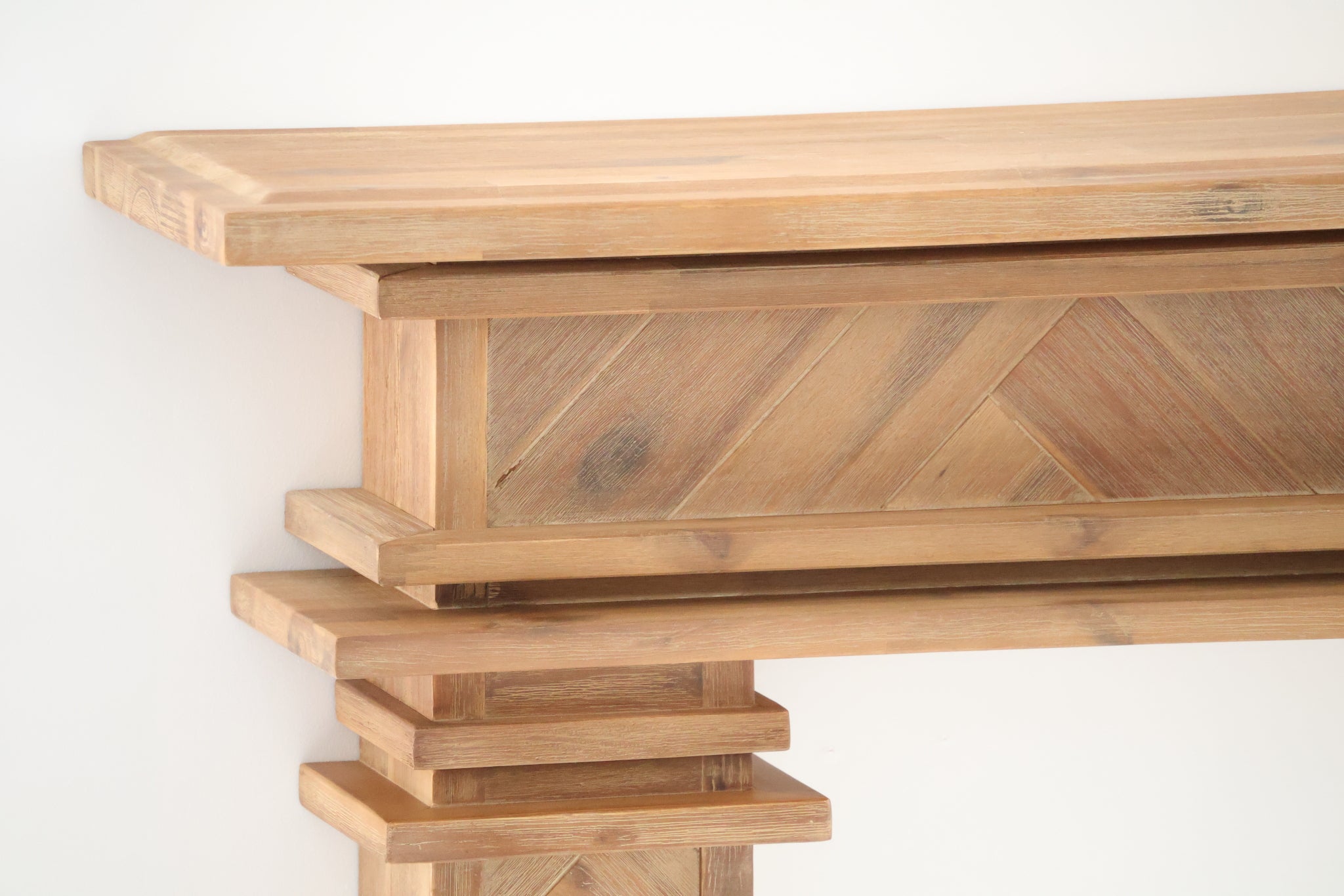 1.7m Full Fire Mantel Surround | Solid Hardwood | Natural