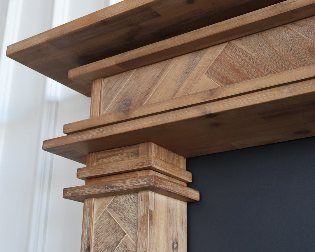 1.7m Full Fire Mantel Surround | Solid Hardwood