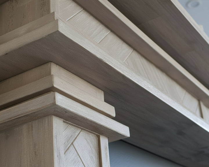 1.7m Full Fire Mantel Surround | Solid Hardwood